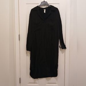 H&M Black Long Sleeve Dress